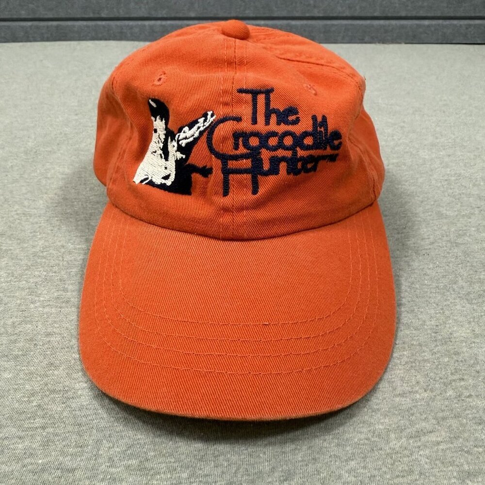 Vintage Crocodile Hunter Hat Orange Y2K‎ Gorpcore Sustainability